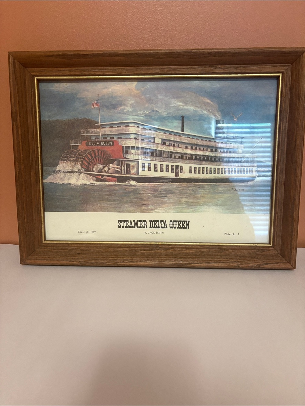Steamer Delta Queen By Jack Smith framed print